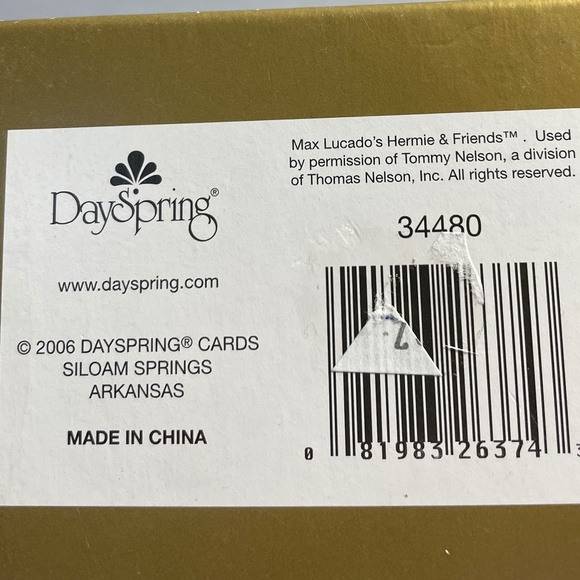 Dayspring Hermie & Friends Ornament Hermies First Christmas Luke 2:14 Max Lucado - Picture 8 of 11